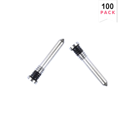 For iPhone 16, 16 Plus, 16 Pro, 16 Pro Max Bottom Screws Silver (100-Pack)
