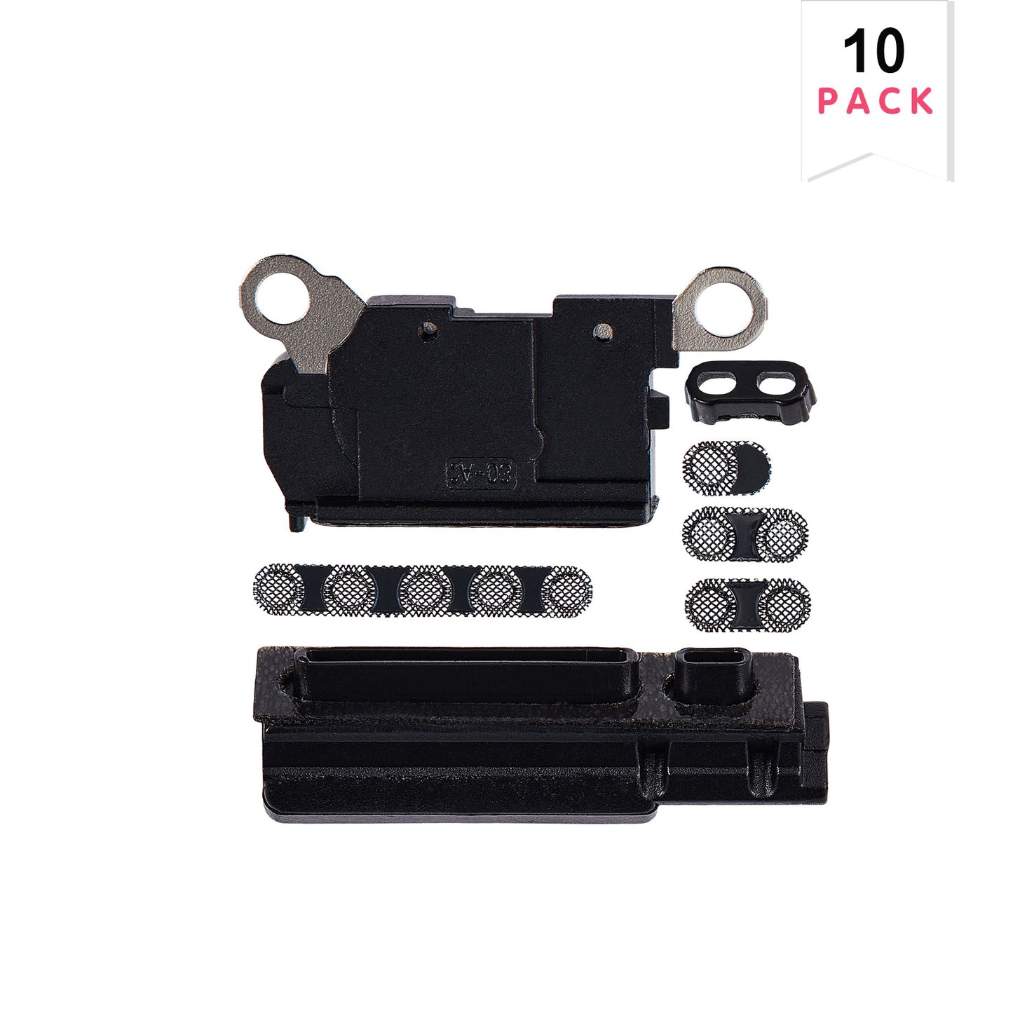 For Apple iPhone 15 Pro Max Loudspeaker And Microphone Mesh Black Titanium Compatible (10pcs)