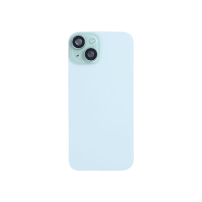 For Apple iPhone 15 Back Glass With NFC, Enlarged Camera Frame Green Pulled