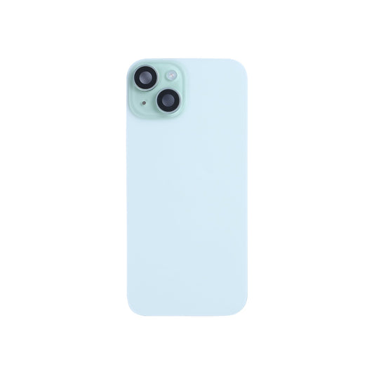 For Apple iPhone 15 Back Glass With NFC, Enlarged Camera Frame Green Pulled