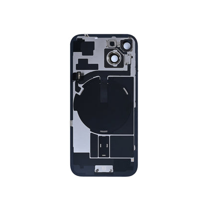 For Apple iPhone 15 Back Glass With NFC, Enlarged Camera Frame Black Pulled