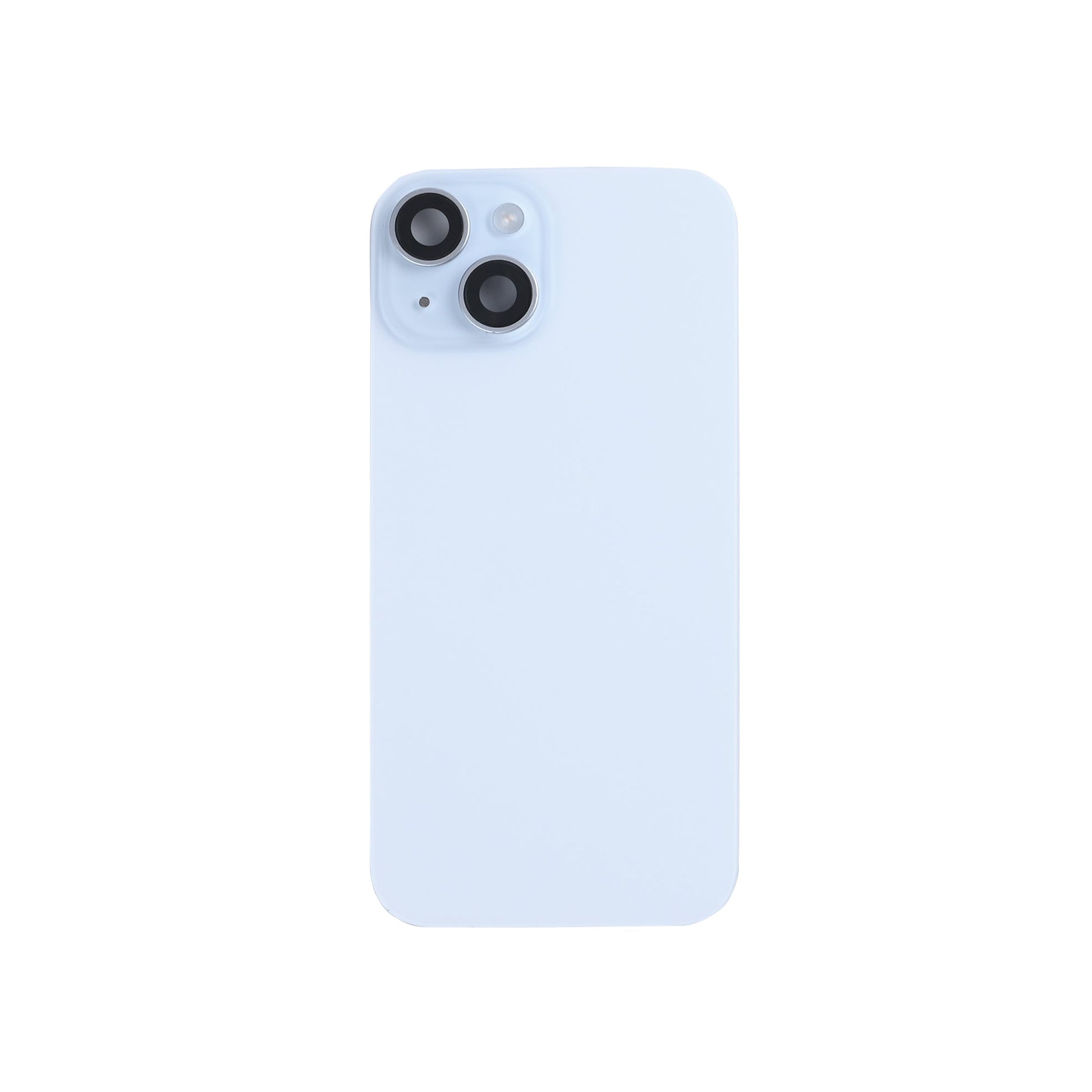 For Apple iPhone 15 Back Glass With NFC, Enlarged Camera Frame Blue Pulled