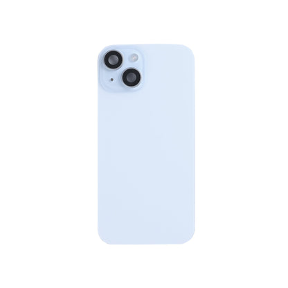 For Apple iPhone 15 Back Glass With NFC, Enlarged Camera Frame Blue Pulled