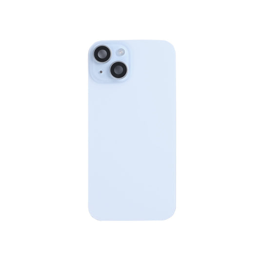 For Apple iPhone 15 Back Glass With NFC, Enlarged Camera Frame Blue Pulled