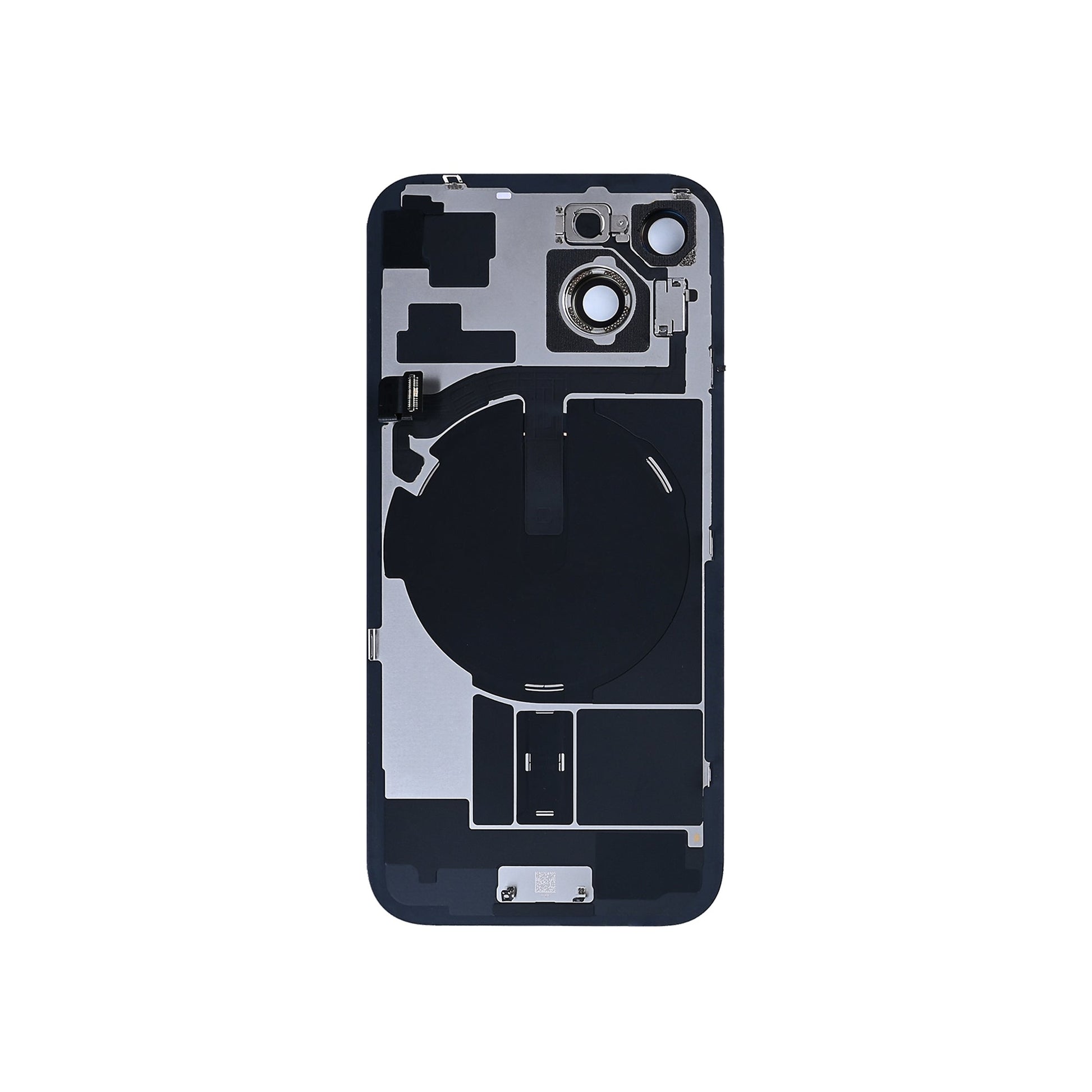 For Apple iPhone 15 Back Glass With NFC, Enlarged Camera Frame Blue Pulled