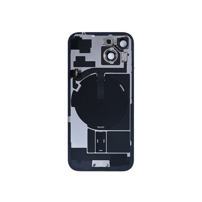 For Apple iPhone 15 Back Glass With NFC, Enlarged Camera Frame Blue Pulled