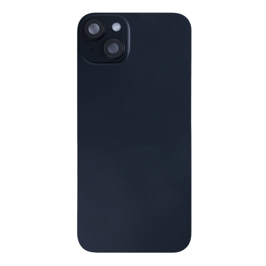 For Apple iPhone 15 Plus Back Glass With NFC, Enlarged Camera Frame Black Pulled