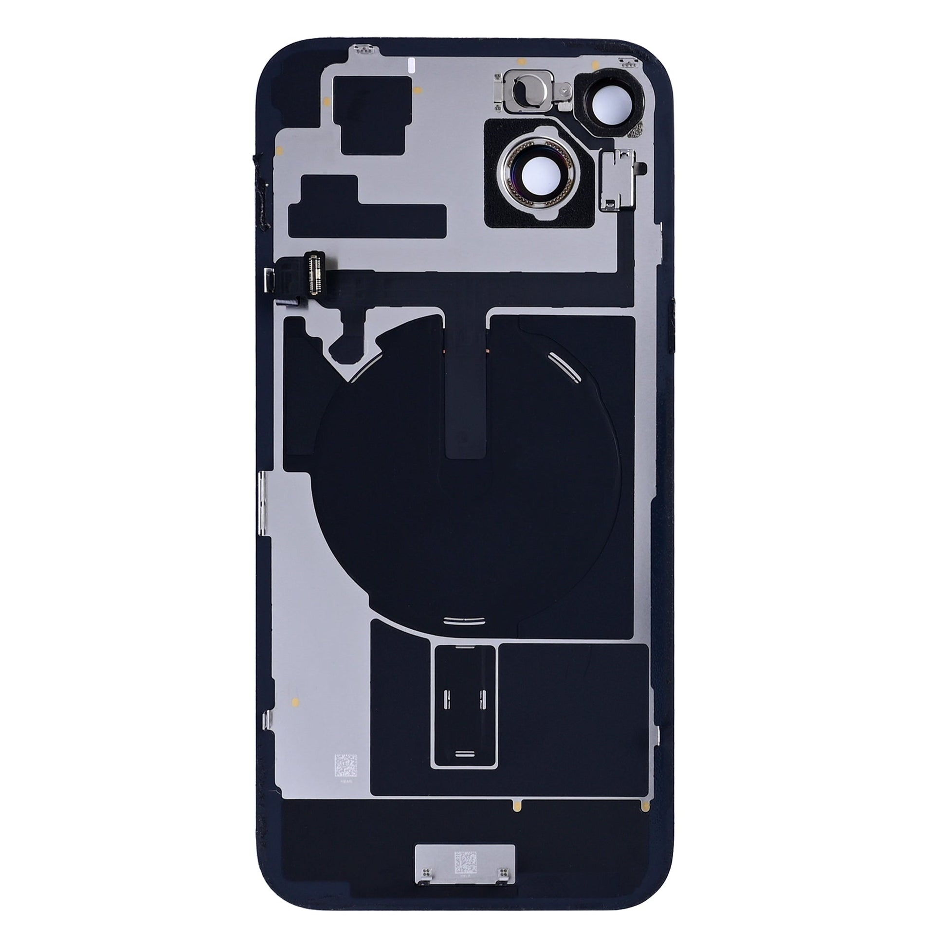For Apple iPhone 15 Plus Back Glass With NFC, Enlarged Camera Frame Yellow Pulled