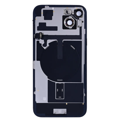 For Apple iPhone 15 Plus Back Glass With NFC, Enlarged Camera Frame Yellow Pulled