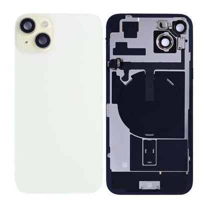 For Apple iPhone 15 Plus Back Glass With NFC, Enlarged Camera Frame Yellow Pulled