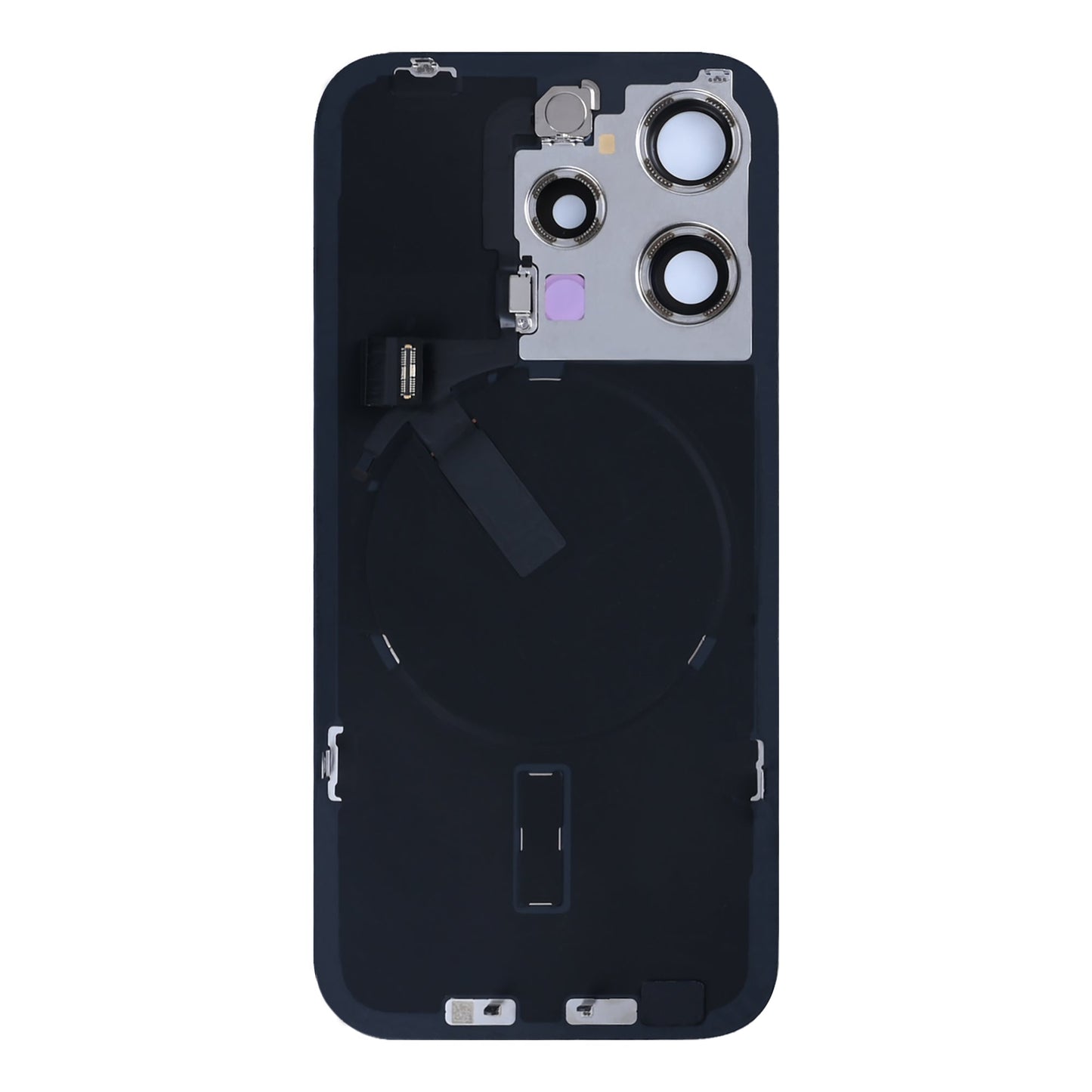 For Apple iPhone 15 Pro Back Glass With NFC, Enlarged Camera Frame Blue Titanium Pulled