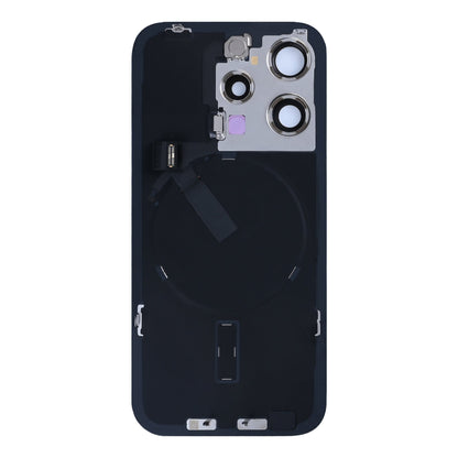 For Apple iPhone 15 Pro Back Glass With NFC, Enlarged Camera Frame Natural Titanium Pulled