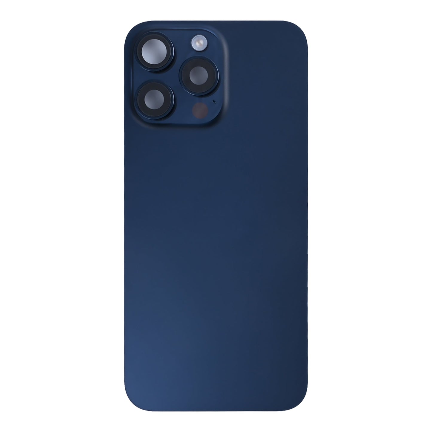 For Apple iPhone 15 Pro Max Back Glass With NFC, Enlarged Camera Frame Blue Titanium Pulled