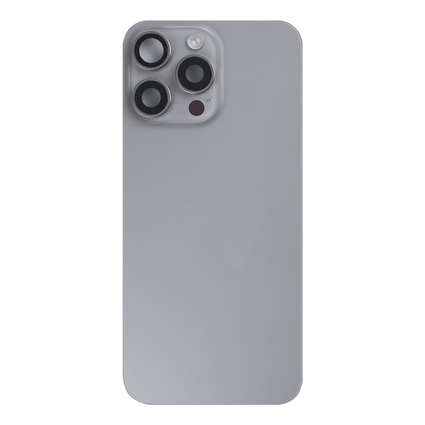For Apple iPhone 15 Pro Max Back Glass With NFC, Enlarged Camera Frame Natural Titanium Pulled