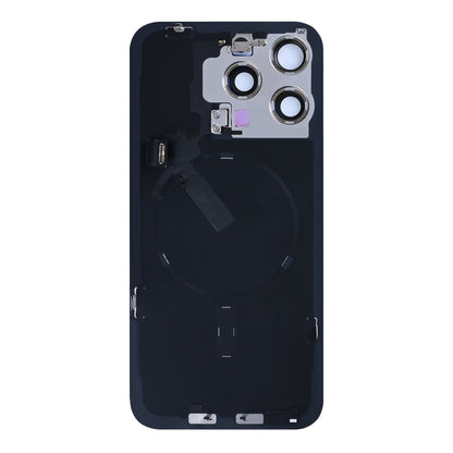 For Apple iPhone 15 Pro Max Back Glass With NFC, Enlarged Camera Frame Natural Titanium Pulled
