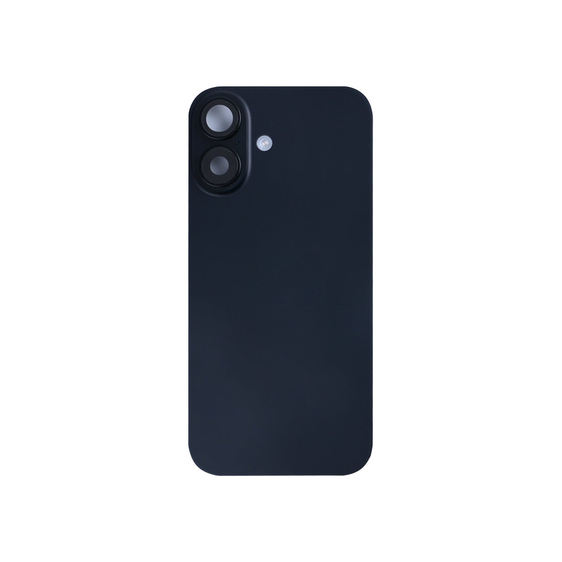 For Apple iPhone 16 Back Glass With NFC, Enlarged Camera Frame Black Pulled