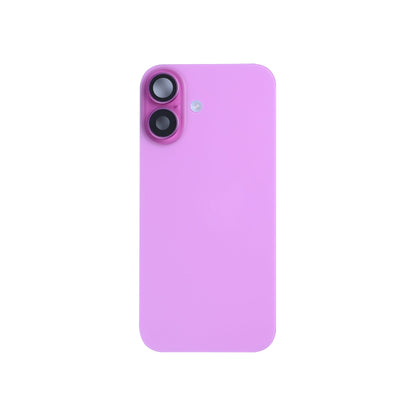 For Apple iPhone 16 Back Glass With NFC, Enlarged Camera Frame Pink Pulled