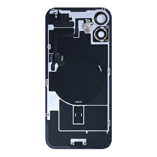 For Apple iPhone 16 Plus Back Glass With NFC, Enlarged Camera Frame Pink Pulled