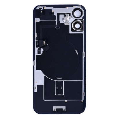 For Apple iPhone 16 Plus Back Glass With NFC, Enlarged Camera Frame Ultramarine Pulled