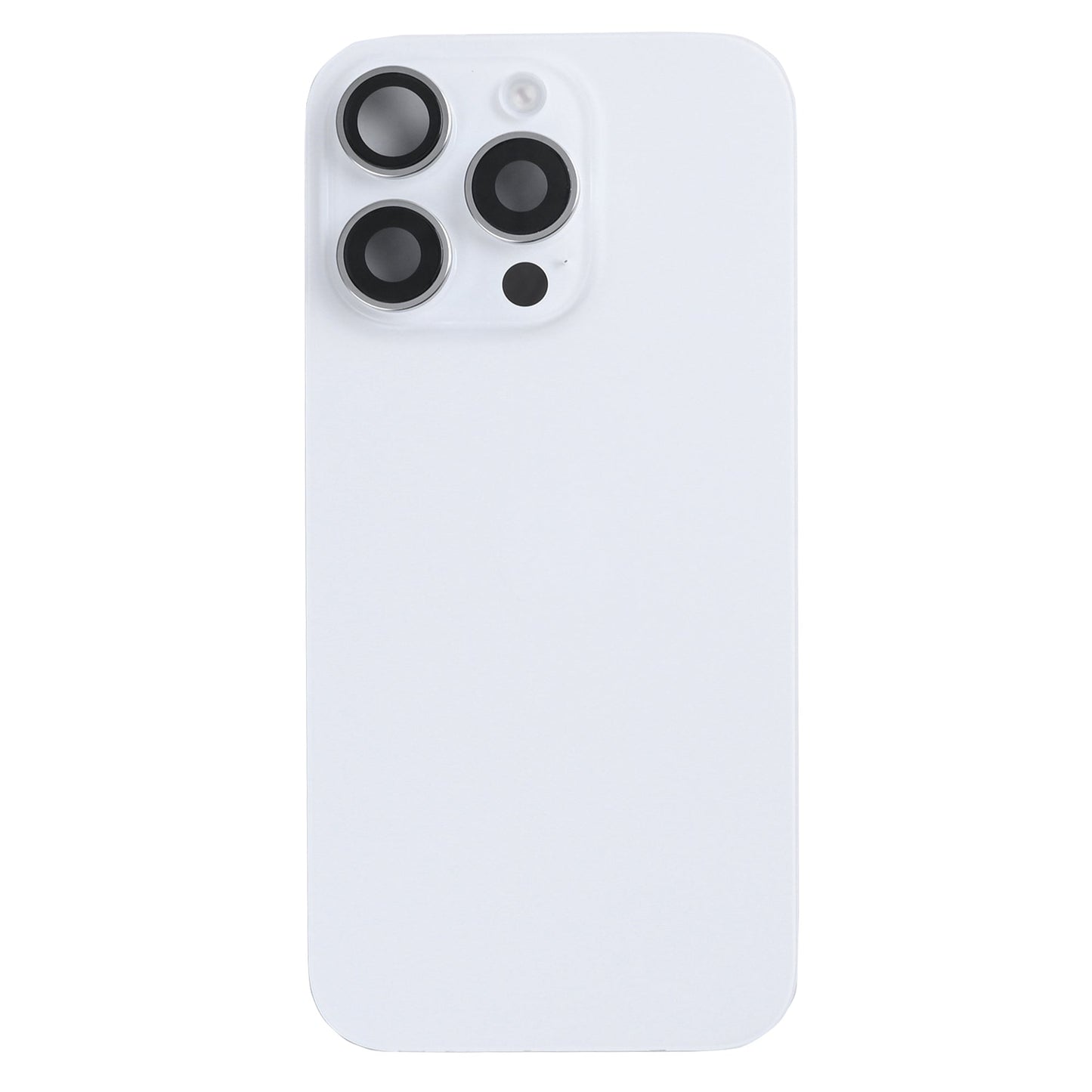 For Apple iPhone 16 Pro Back Glass With NFC, Enlarged Camera Frame White Titanium Pulled