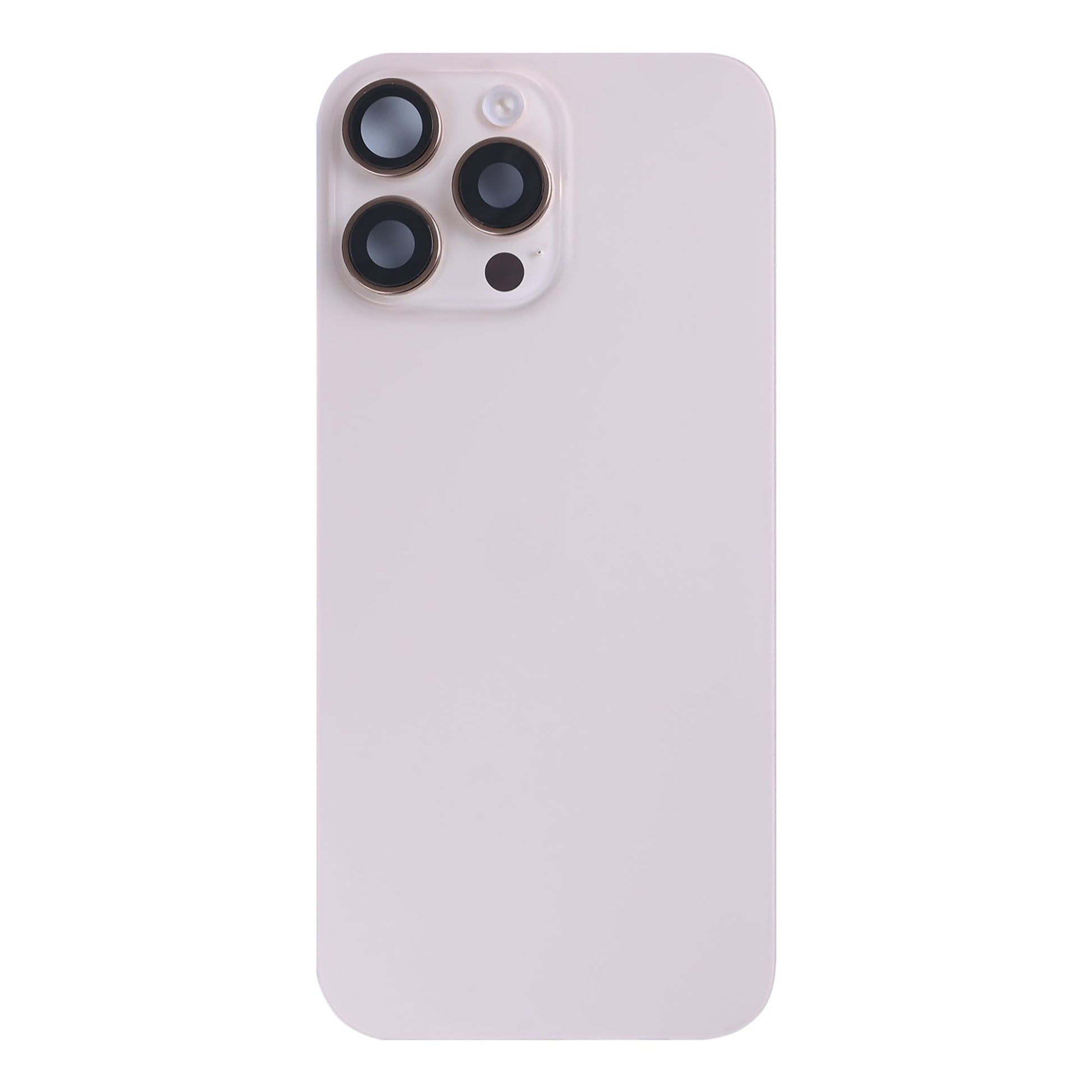 For Apple iPhone 16 Pro Back Glass With NFC, Enlarged Camera Frame Natural Titanium Pulled