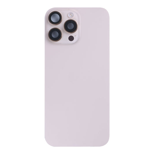 For Apple iPhone 16 Pro Back Glass With NFC, Enlarged Camera Frame Natural Titanium Pulled