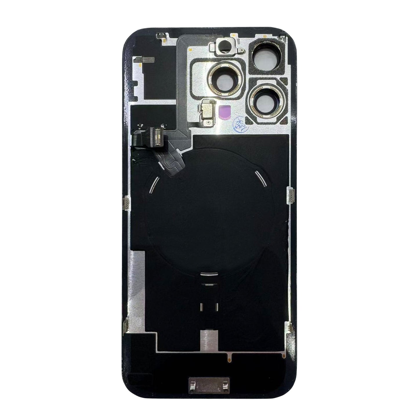 For Apple iPhone 16 Pro Back Glass With NFC, Enlarged Camera Frame Desert Titanium Pulled
