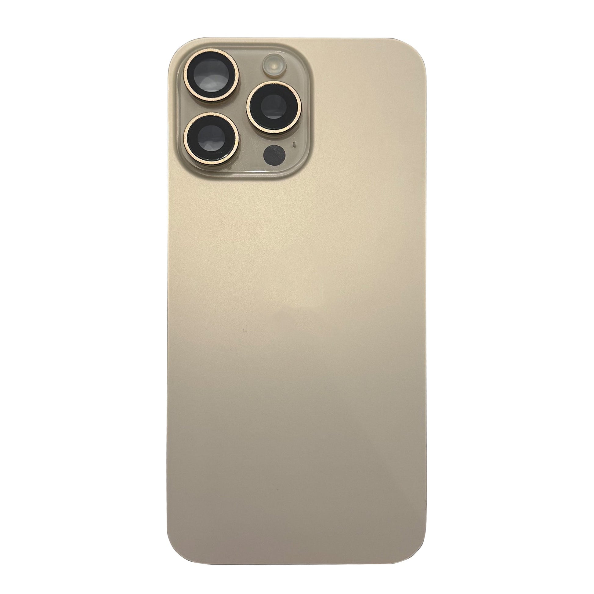 For Apple iPhone 16 Pro Max Back Glass With NFC, Enlarged Camera Frame Desert Titanium Pulled