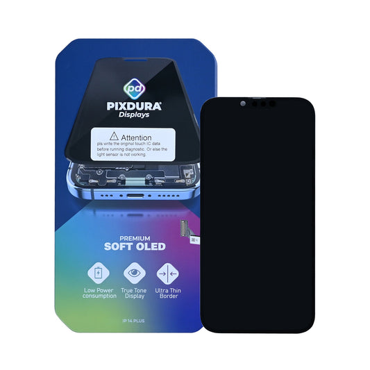 PIXDURA For Apple iPhone 14 Plus Display And Digitizer Soft-OLED (Run Diagnostics) (60Hz)