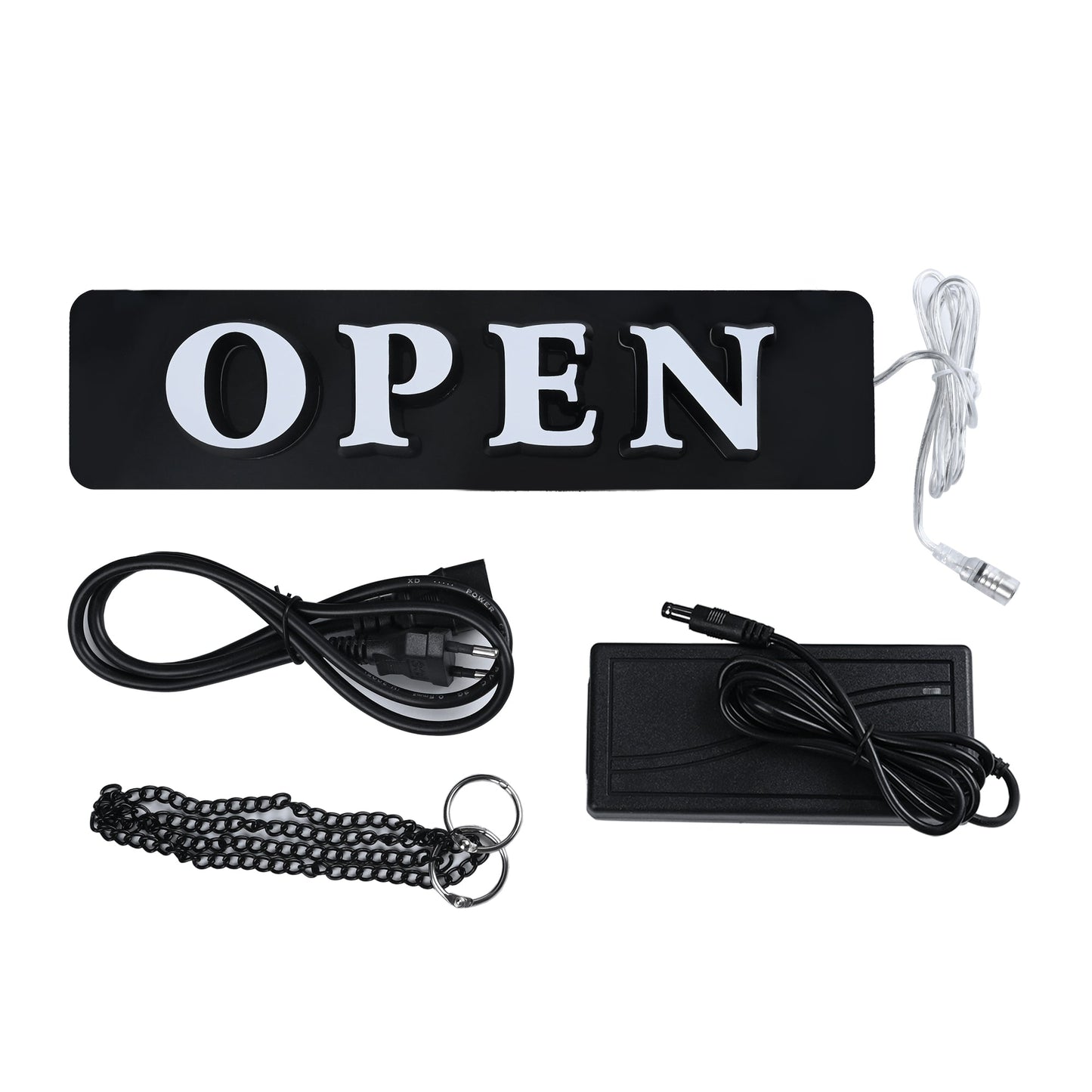 Open Advertising LED Display Board Black
