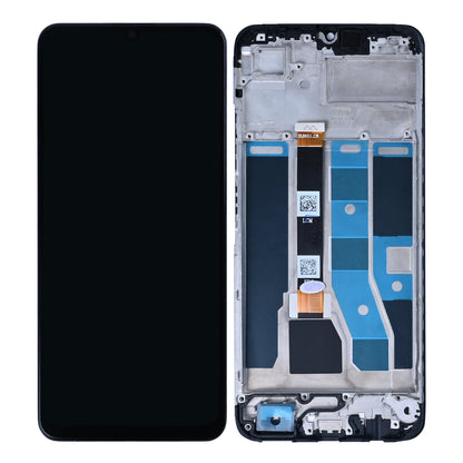 Realme C53 Display And Digitizer With Frame Mighty Black OEM
