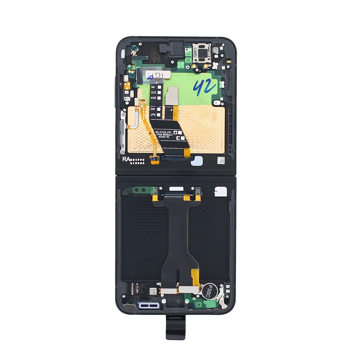 Samsung Galaxy Z Flip7 FE F761B Main Display And Digitizer With Frame Black Service Pack