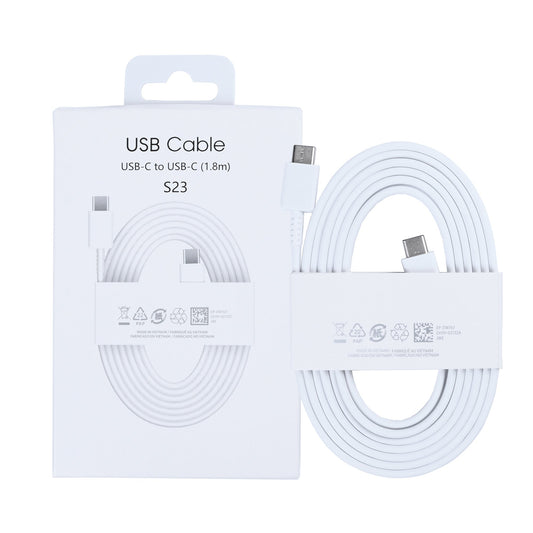 Data Cable USB-C To USB-C 180cm White Retail Box
