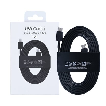 Data Cable USB-C To USB-C 180cm Black Retail Box