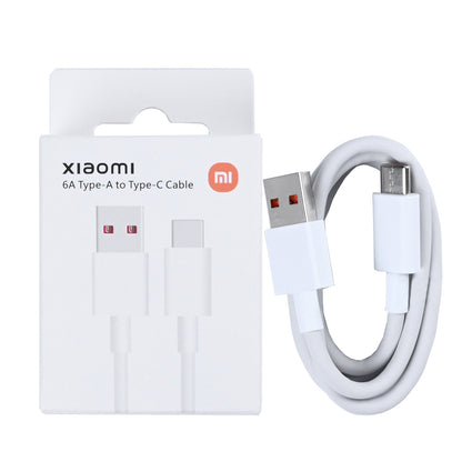 Xiaomi USB-A To USB-C Fast Charging Cable 100cm 6A White Original Retail Box