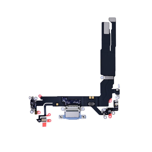 For Apple iPhone 17 System Charging Flex Mist Blue Pulled