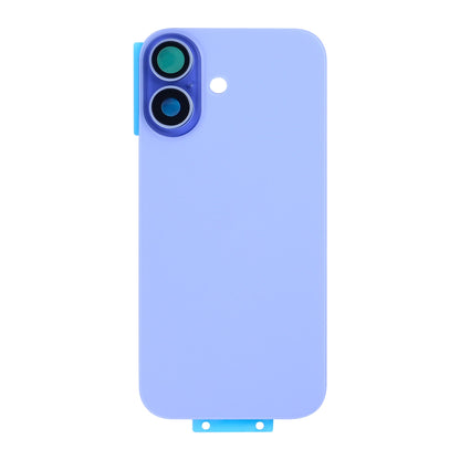 For Apple iPhone 17 Back Glass Without NFC, Enlarged Camera Frame Mist Blue Compatible