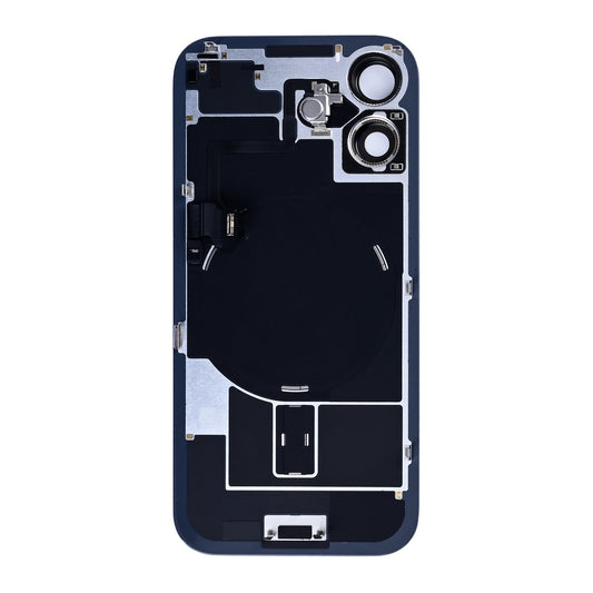 For Apple iPhone 17 Back Glass With NFC, Enlarged Camera Frame Sage Pulled