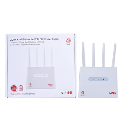 ZONCH R6575 CPE WiFi Router With Light White