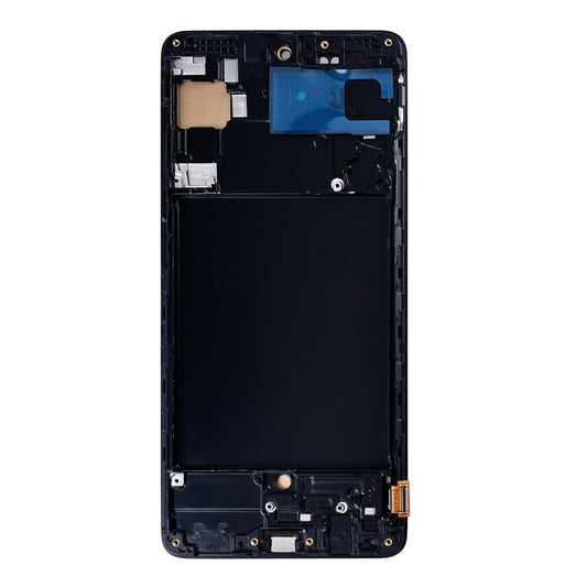 Samsung Galaxy A71 4G A715F Display And Digitizer With Frame Prism Crush Black In-Cell