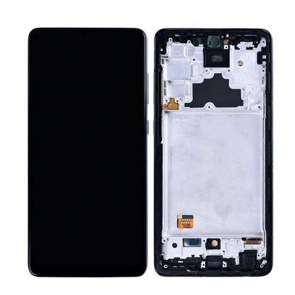 Samsung Galaxy A72 4G A725F, A72 5G A726B Display And Digitizer With Frame Awesome Black In-Cell