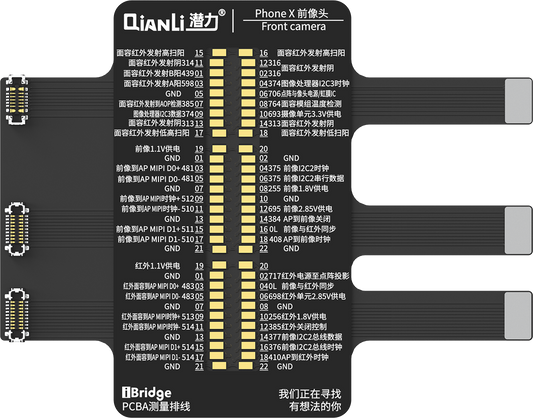 QIANLI Front Camera Replacement FPC iBridge Toolplus For Apple iPhone X