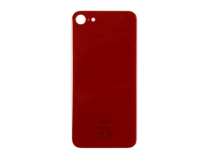 For Apple iPhone 8 Back Glass, Enlarged Camera Frame Red Compatible