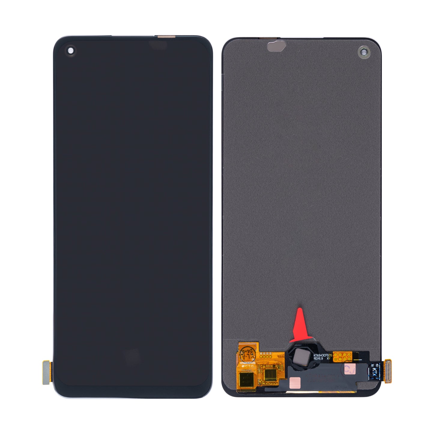 Oppo Reno 8 5G Display And Digitizer Without Frame Black OEM