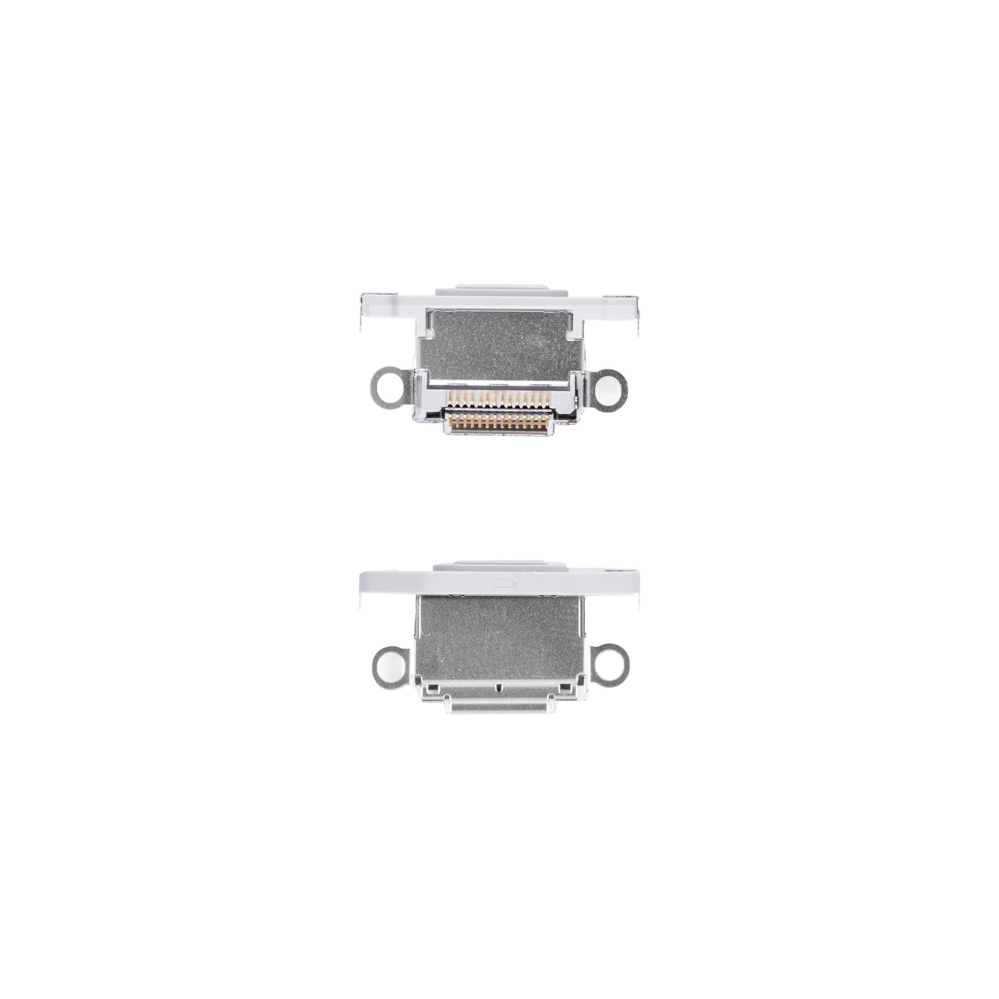 For Apple iPhone 15 Pro, 15 Pro Max System Charging Port White Titanium Pulled