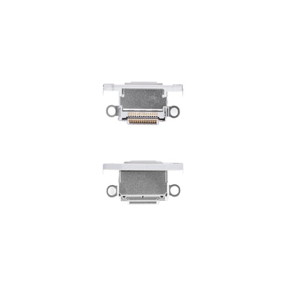 For Apple iPhone 15 Pro, 15 Pro Max System Charging Port White Titanium Pulled