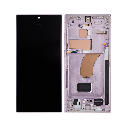 Samsung Galaxy S23 Ultra S918B Display And Digitizer With Frame Lavender Pre-Assembled