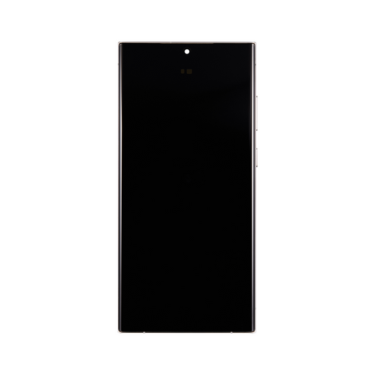 Samsung Galaxy S23 Ultra S918B Display And Digitizer With Frame Cream Pre-Assembled