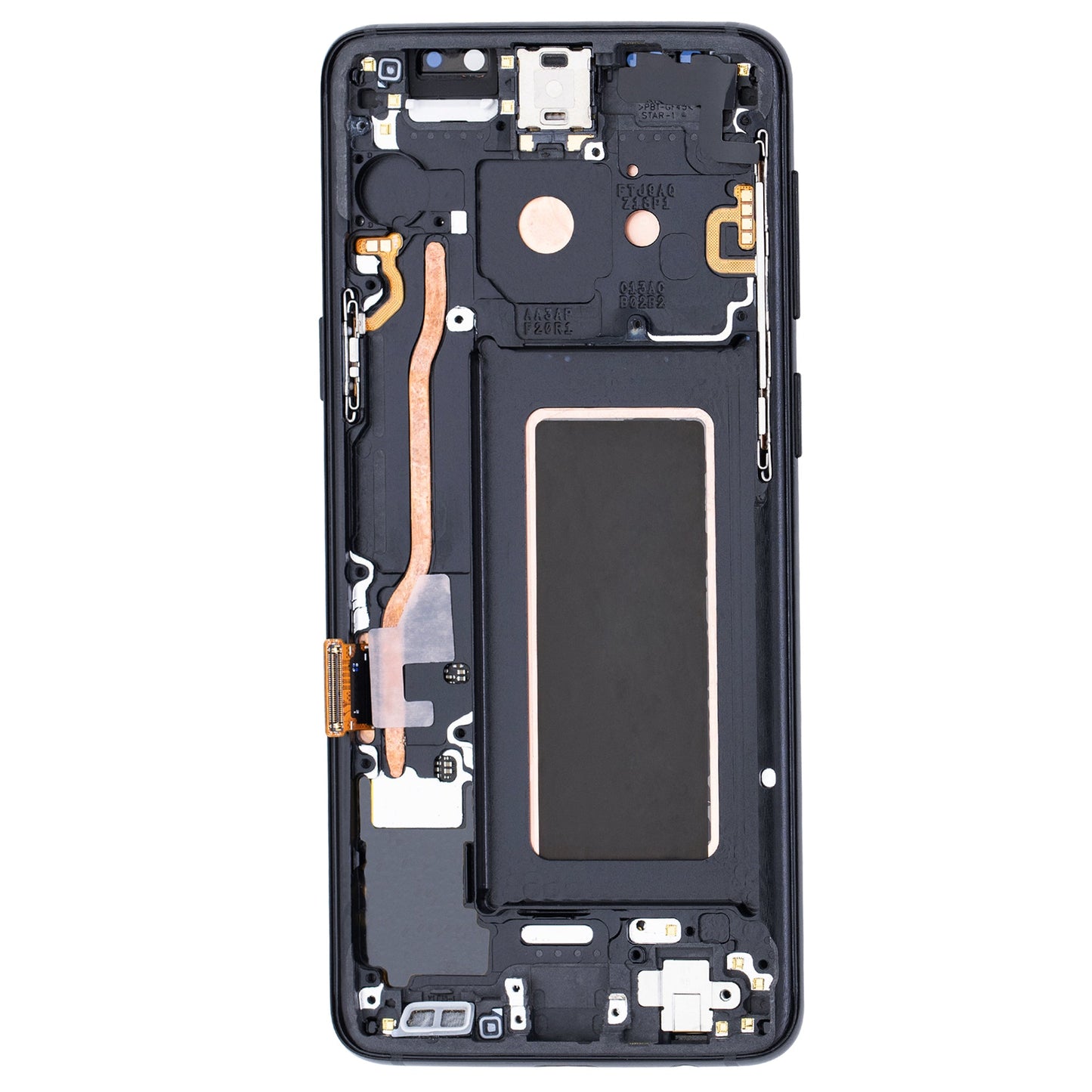 Samsung Galaxy S9 G960F Display And Digitizer With Frame Midnight Black Refurbished