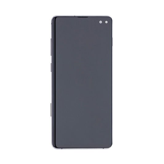 Samsung Galaxy S10 Plus G975F Display And Digitizer With Frame Prism Black Refurbished